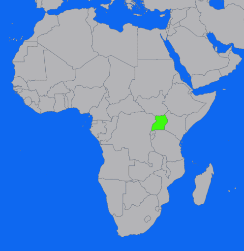 uganda map